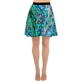 Abalone Print Skater Skirt