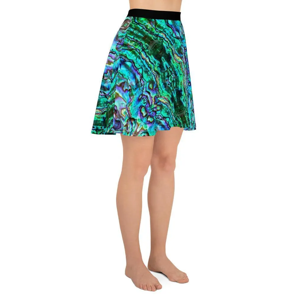 Abalone Print Skater Skirt