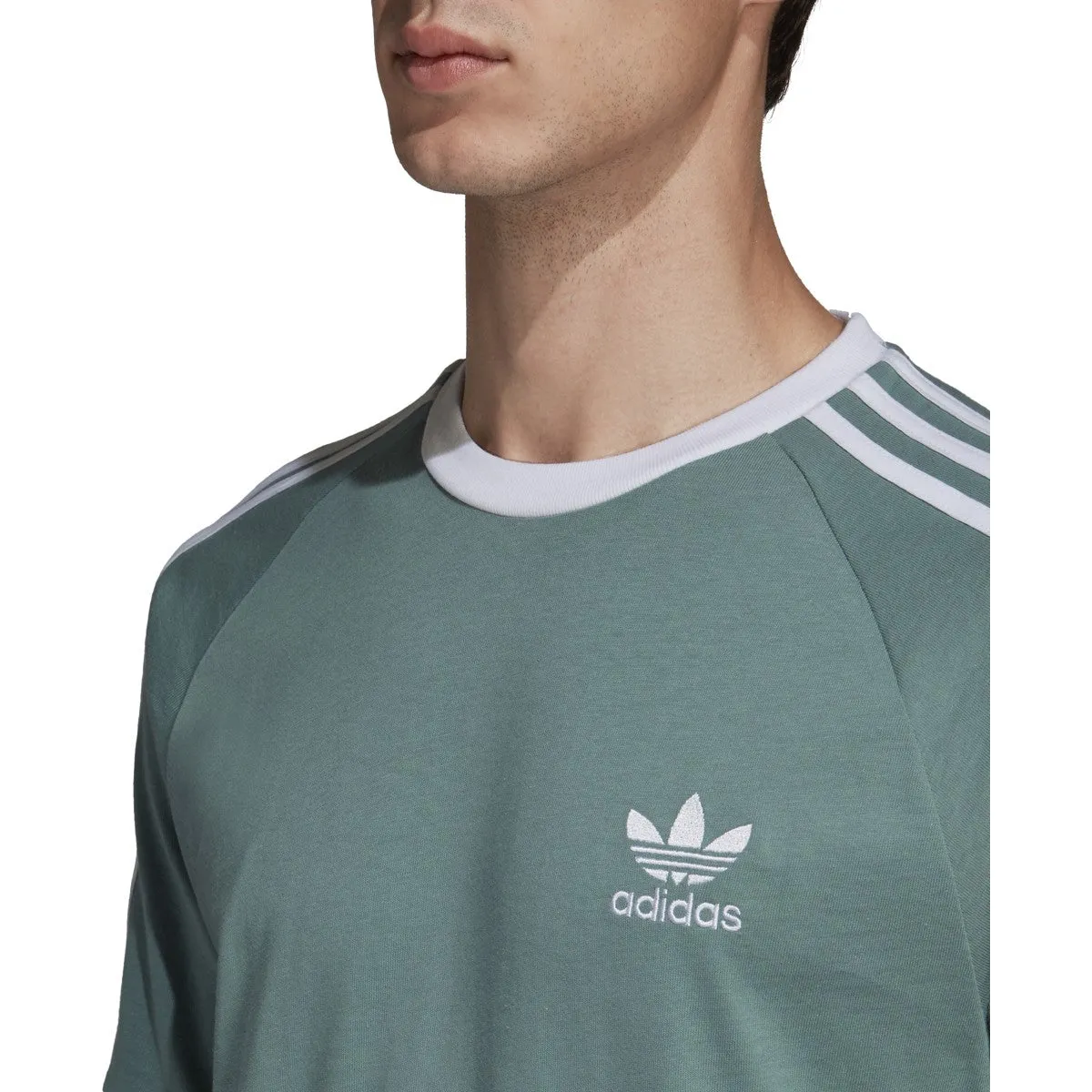 Adidas Men's Originals 3-Stripes Tee Vapour Steel