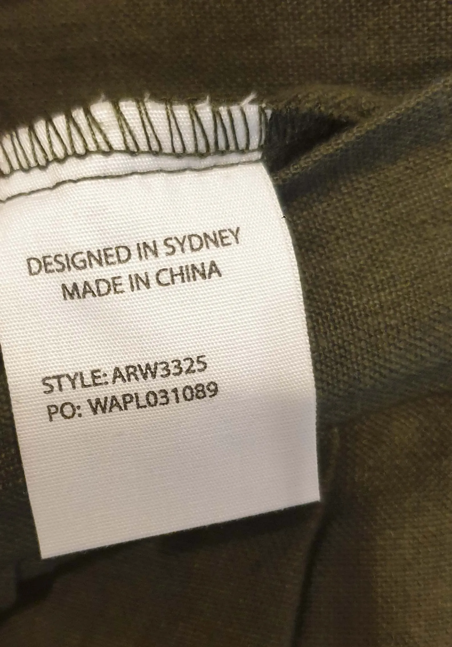 Aere dark green 100% linen pants size 8