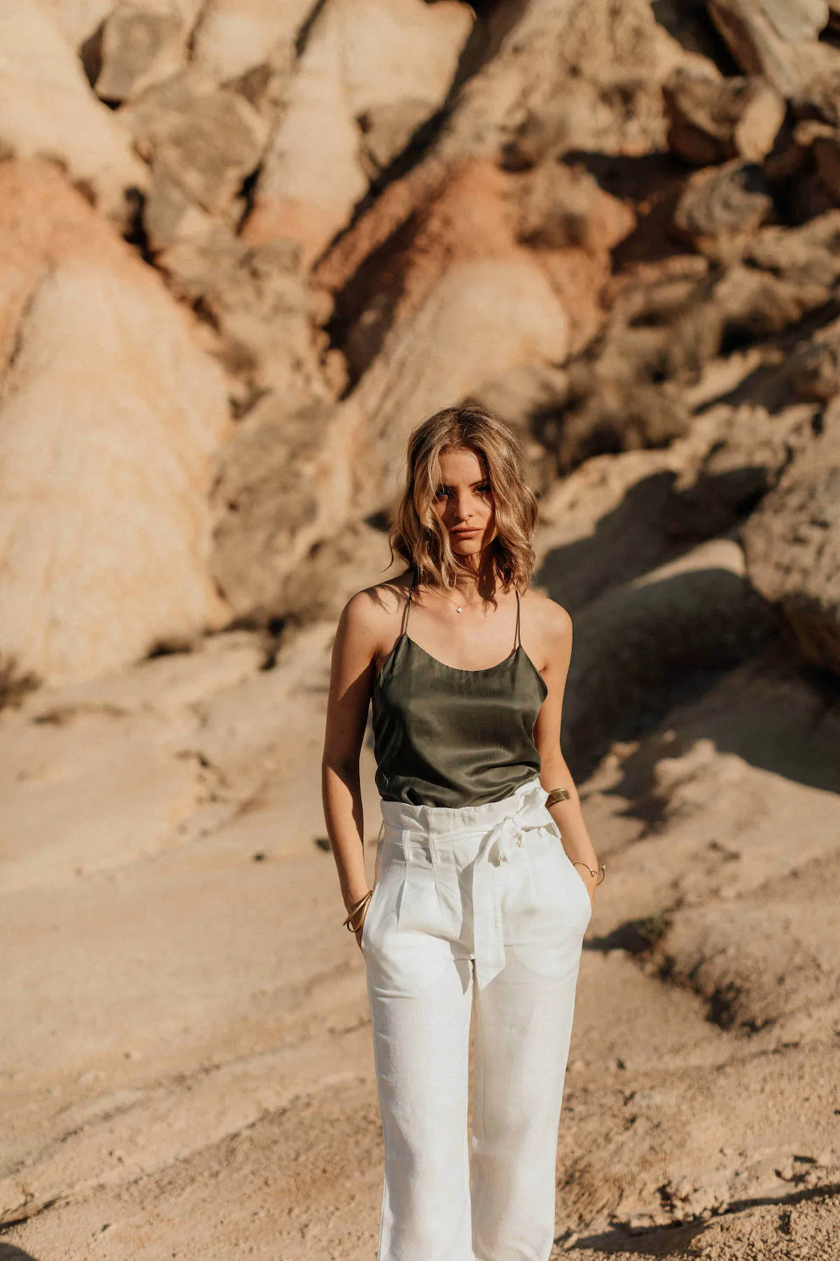 Alexandra pants Moonstone white