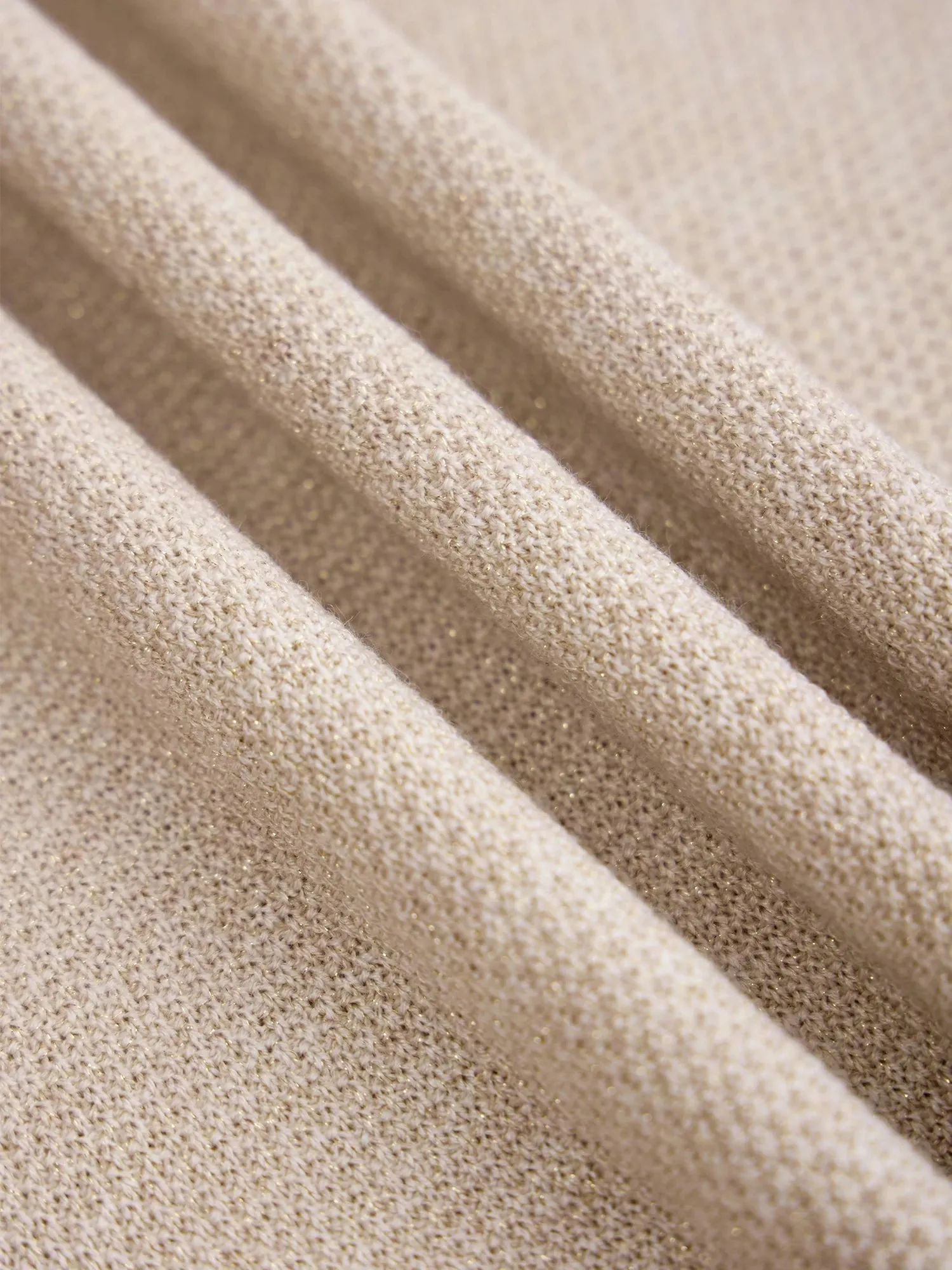 Amoretu Wool Elastic Waist Straight Knit Skirt