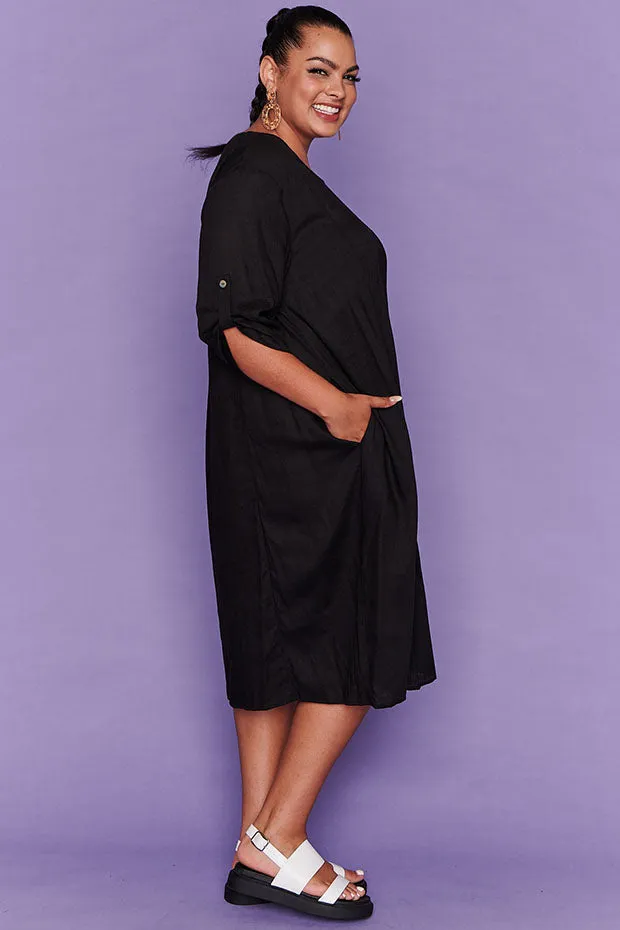 Apollonia Black Dress