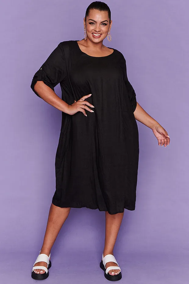 Apollonia Black Dress