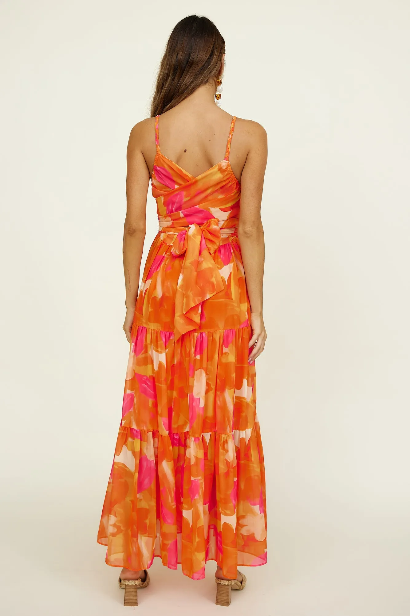Blissful Memories Maxi Dress Orange