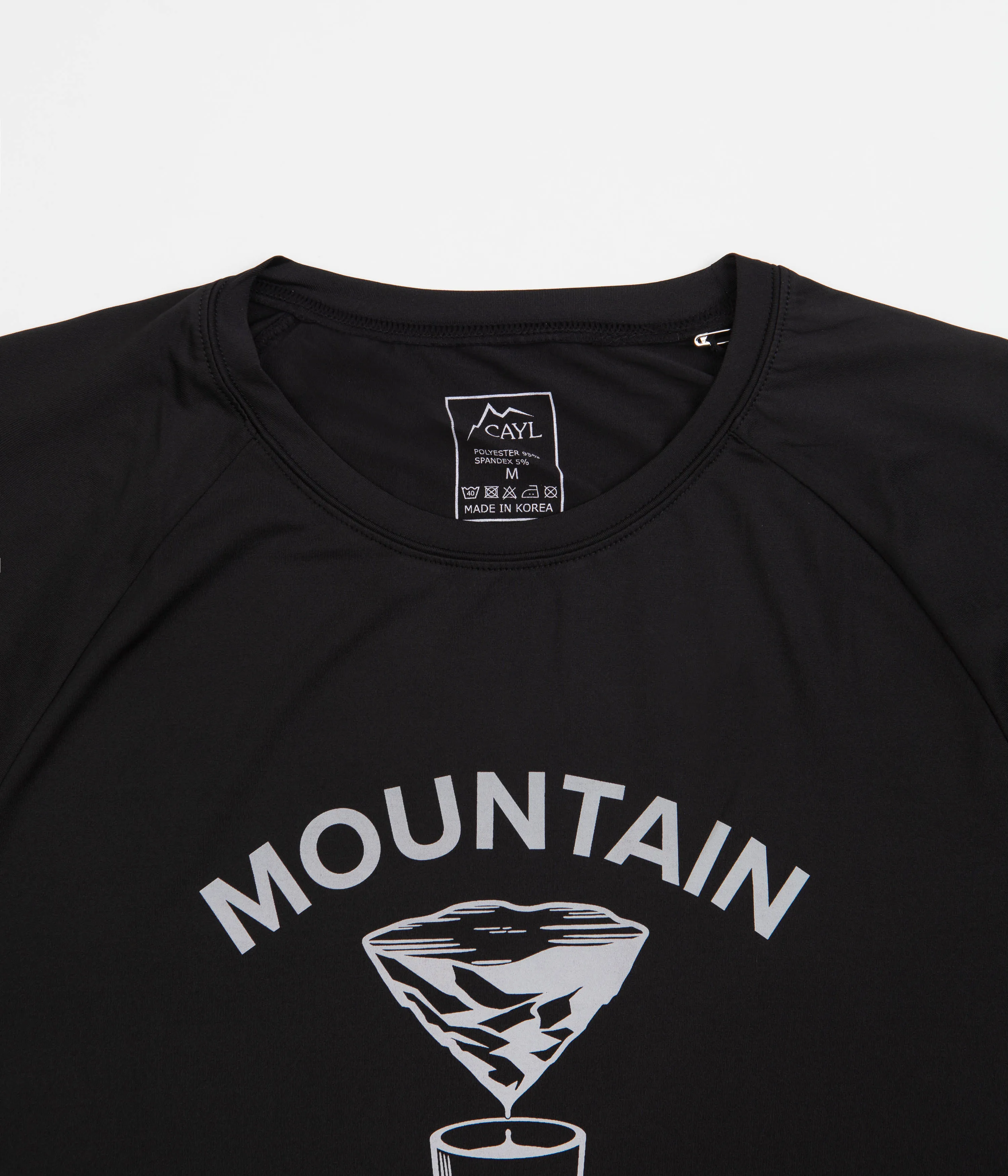 Cayl Mountain Coffee Long Sleeve T-Shirt - Black