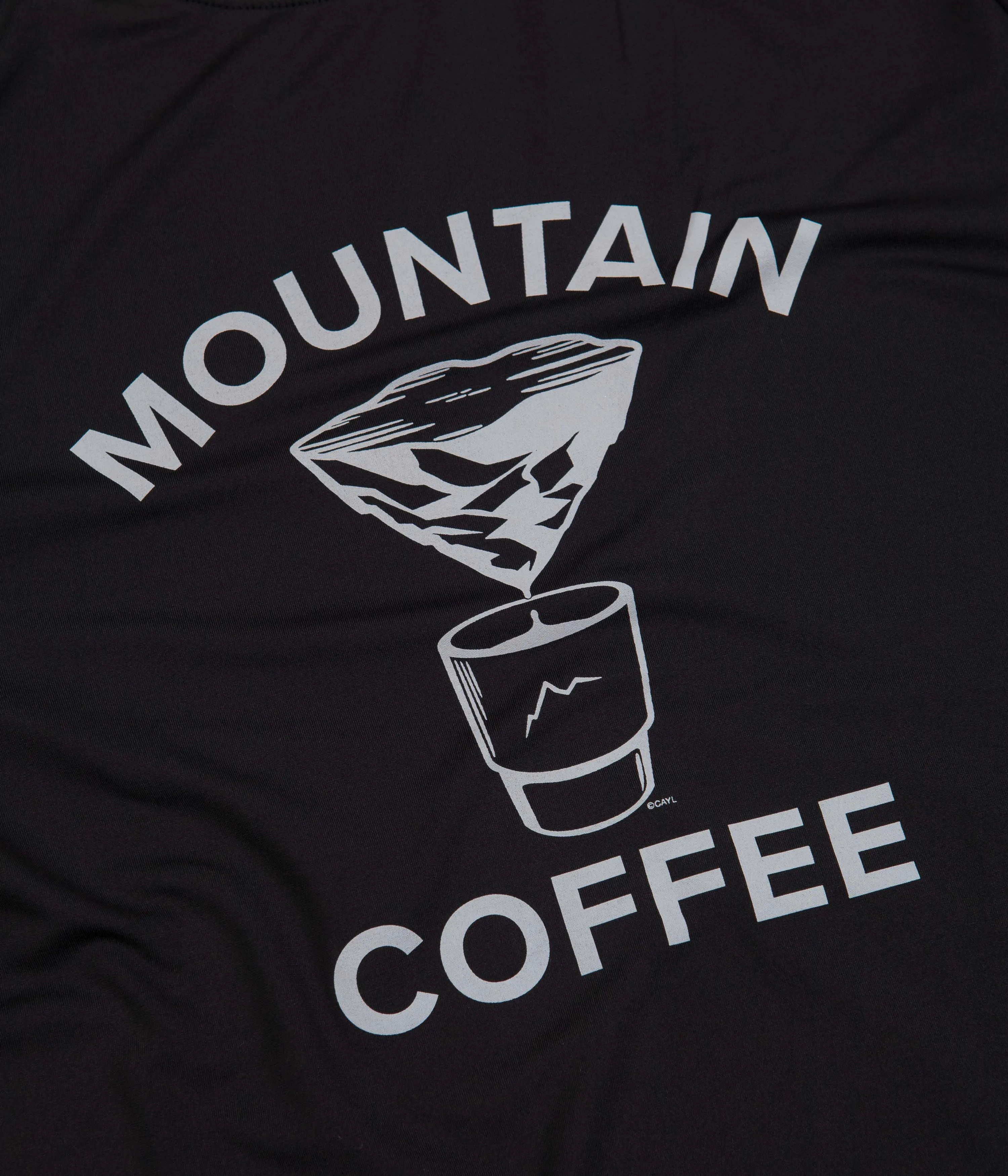 Cayl Mountain Coffee Long Sleeve T-Shirt - Black