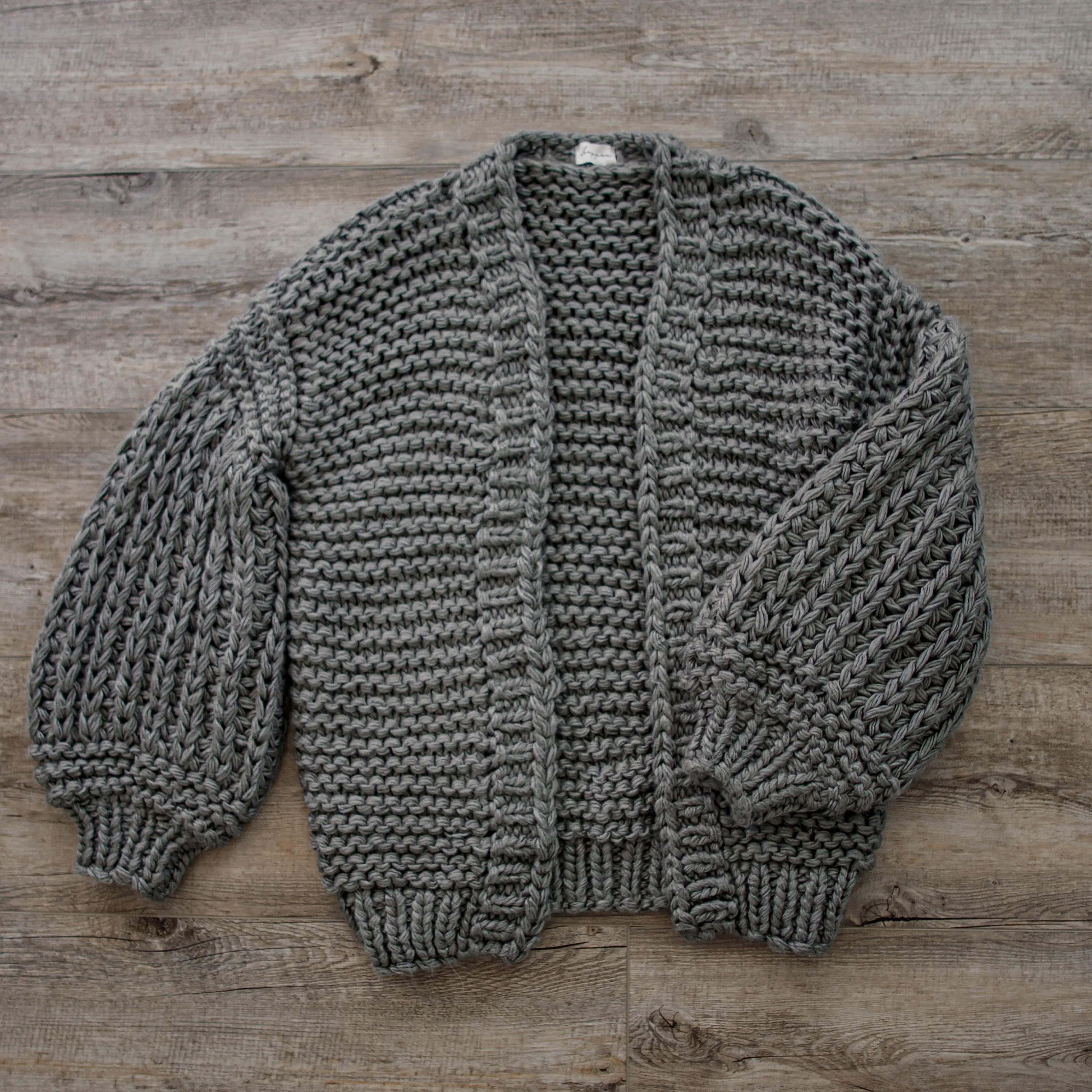 Chunky Knit Bell Sleeved Cardigan