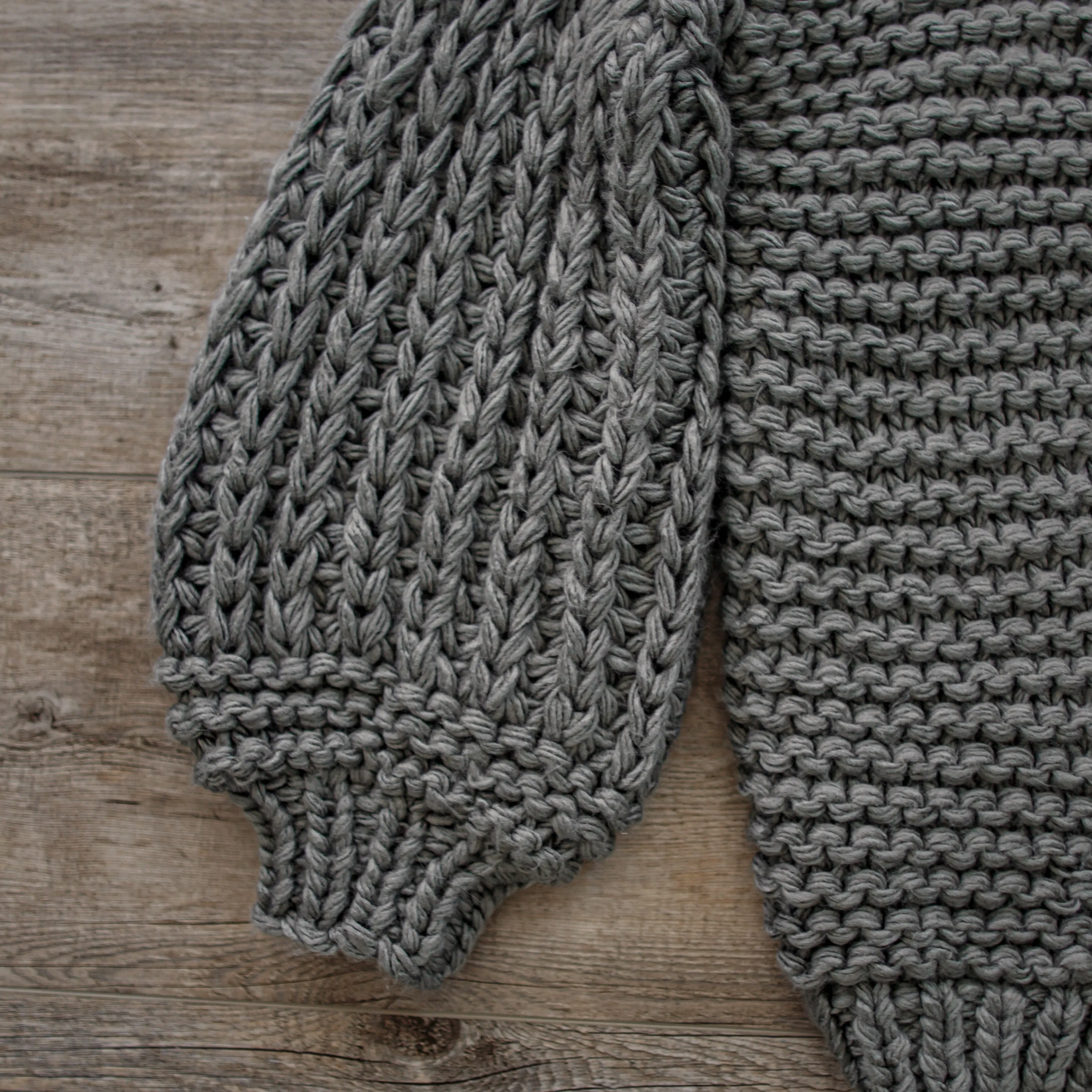 Chunky Knit Bell Sleeved Cardigan