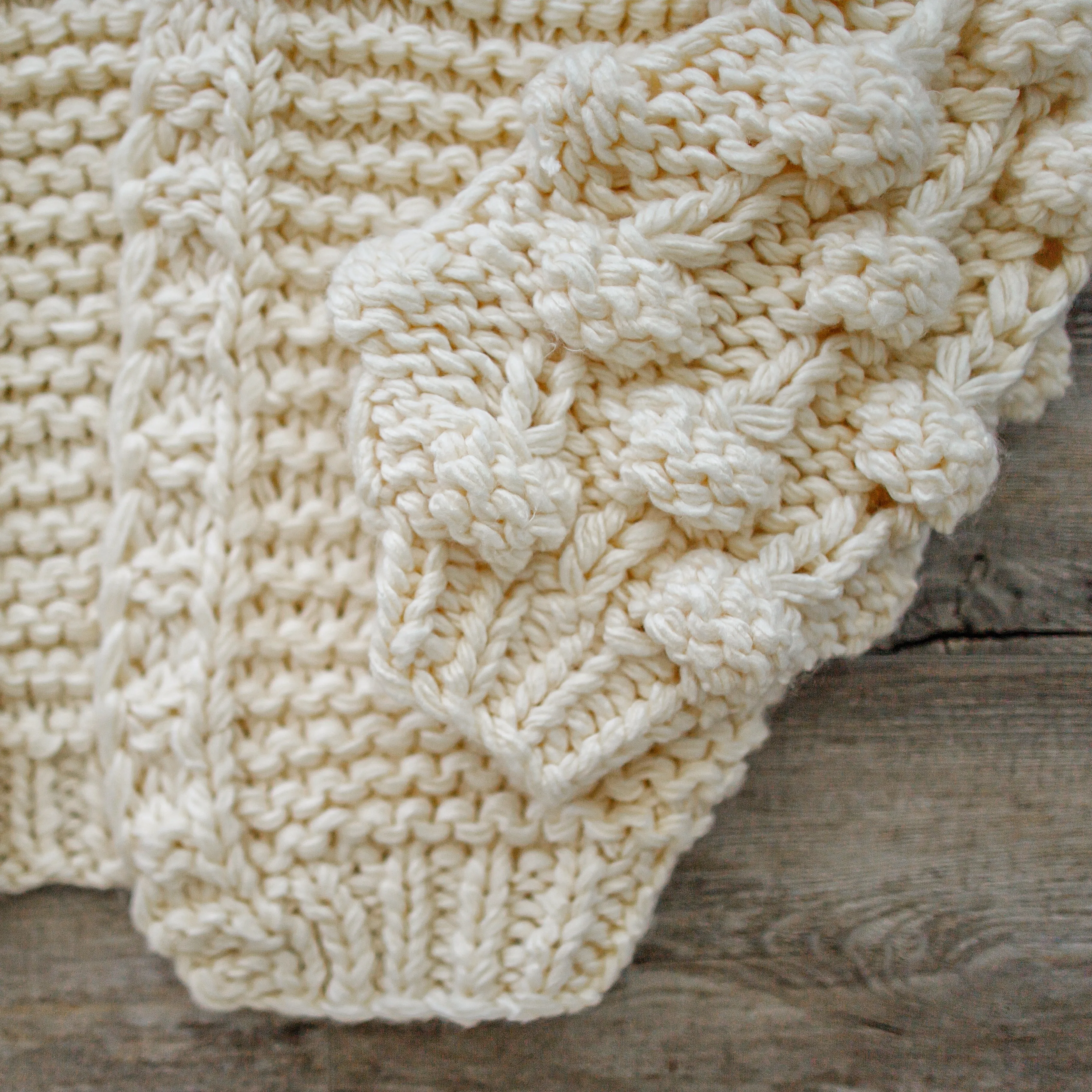 Chunky Knit Pom-Pom Sleeved Cardigan