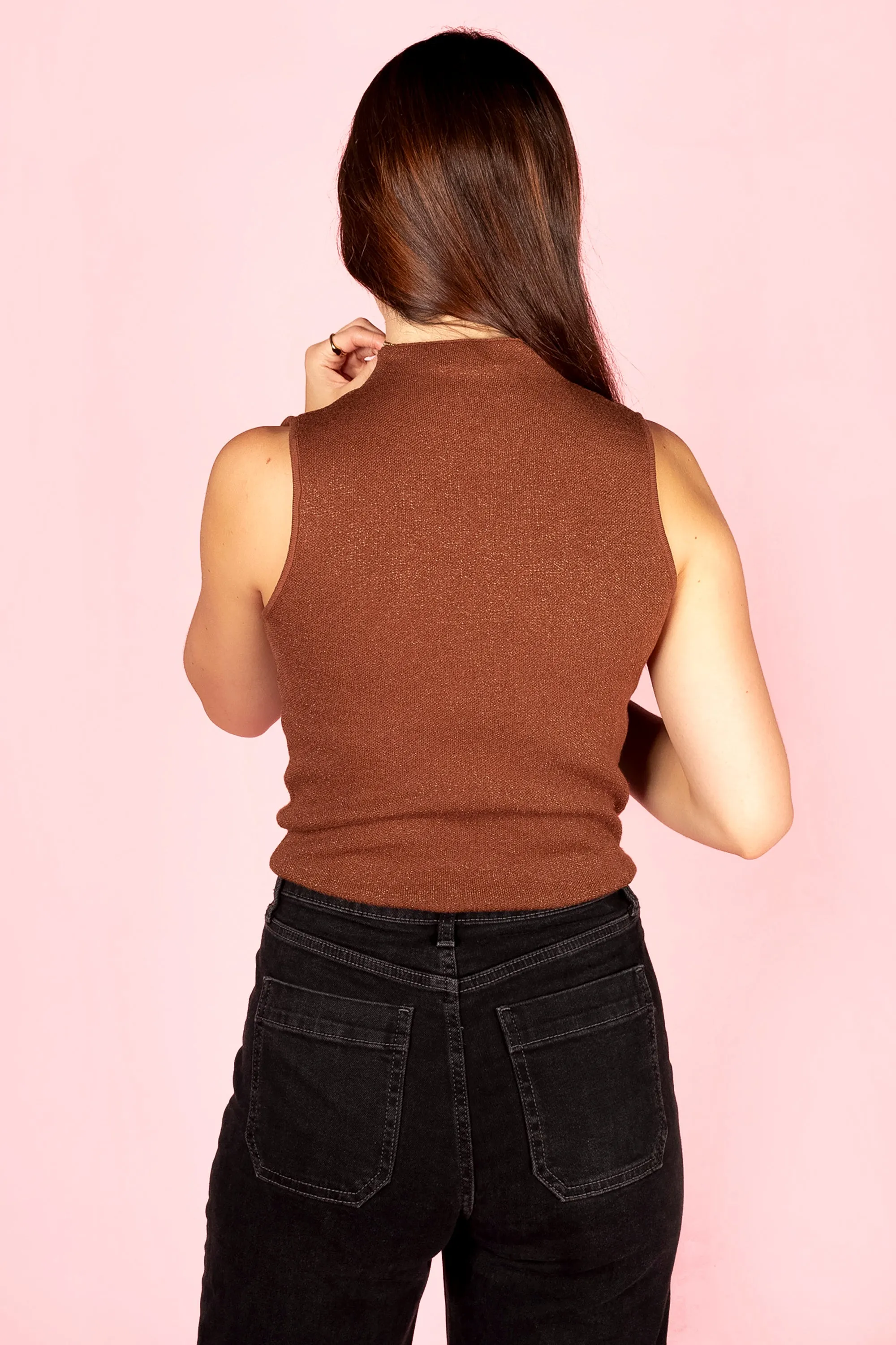 Copper Shimmer Mock Tank