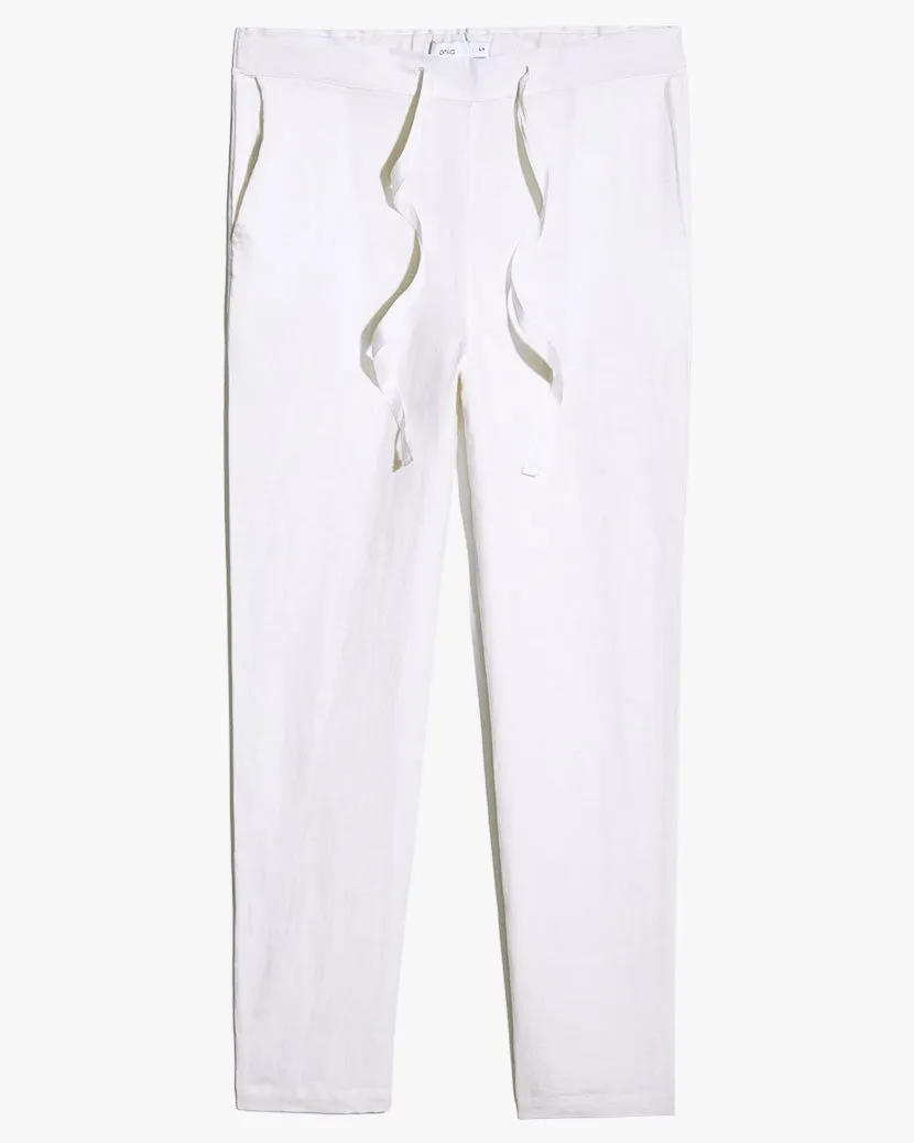 Cory Linen Pants in White