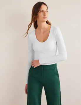 Double Layer Front Top-White