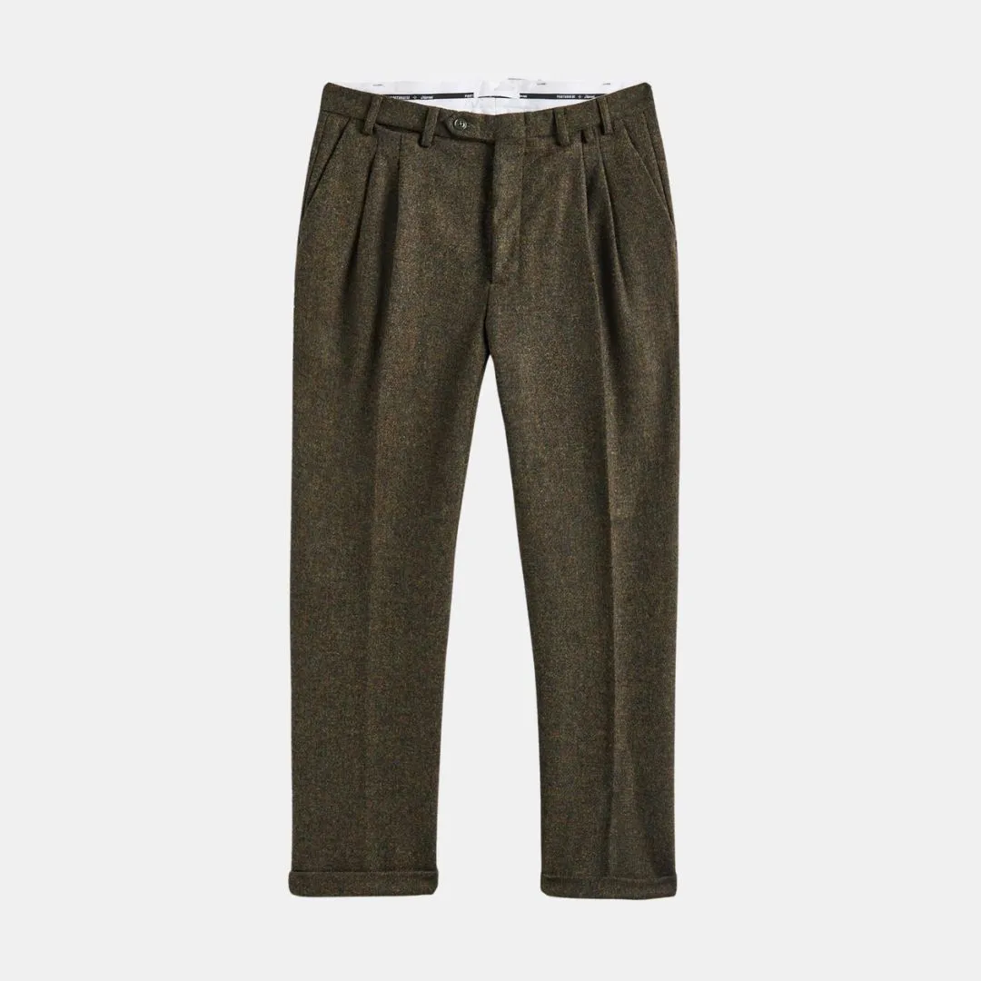 Double Pleat Trousers (Forest Green)