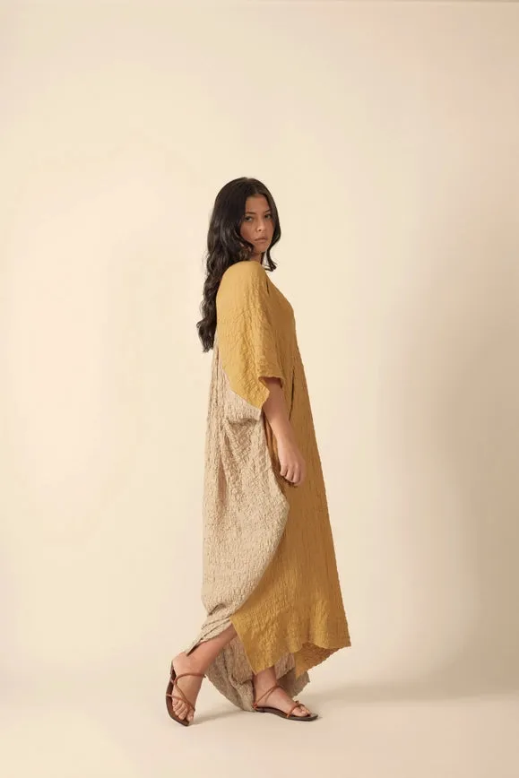Double V- Neck Pullover Dress