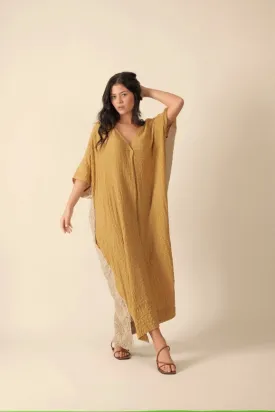 Double V- Neck Pullover Dress