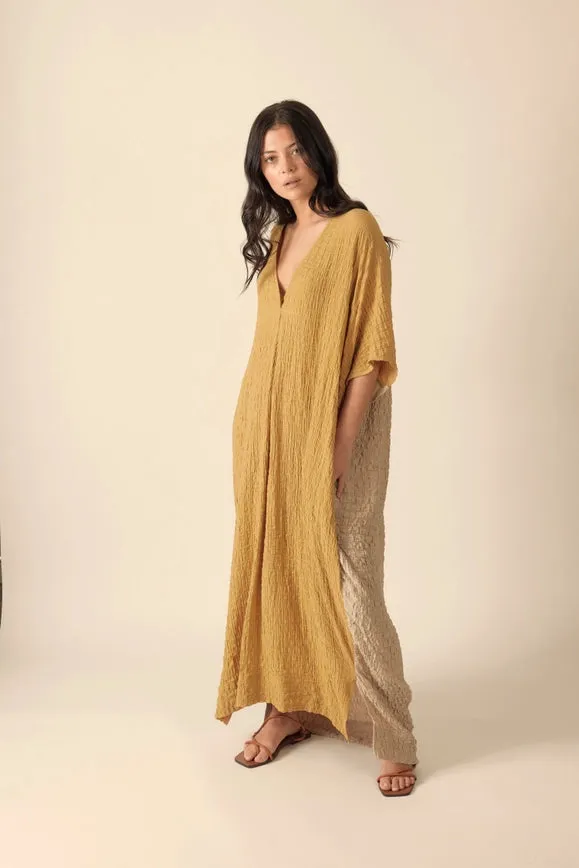 Double V- Neck Pullover Dress