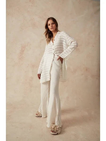 Estilo Emporio Novo Flare Pant - Battista Panna White