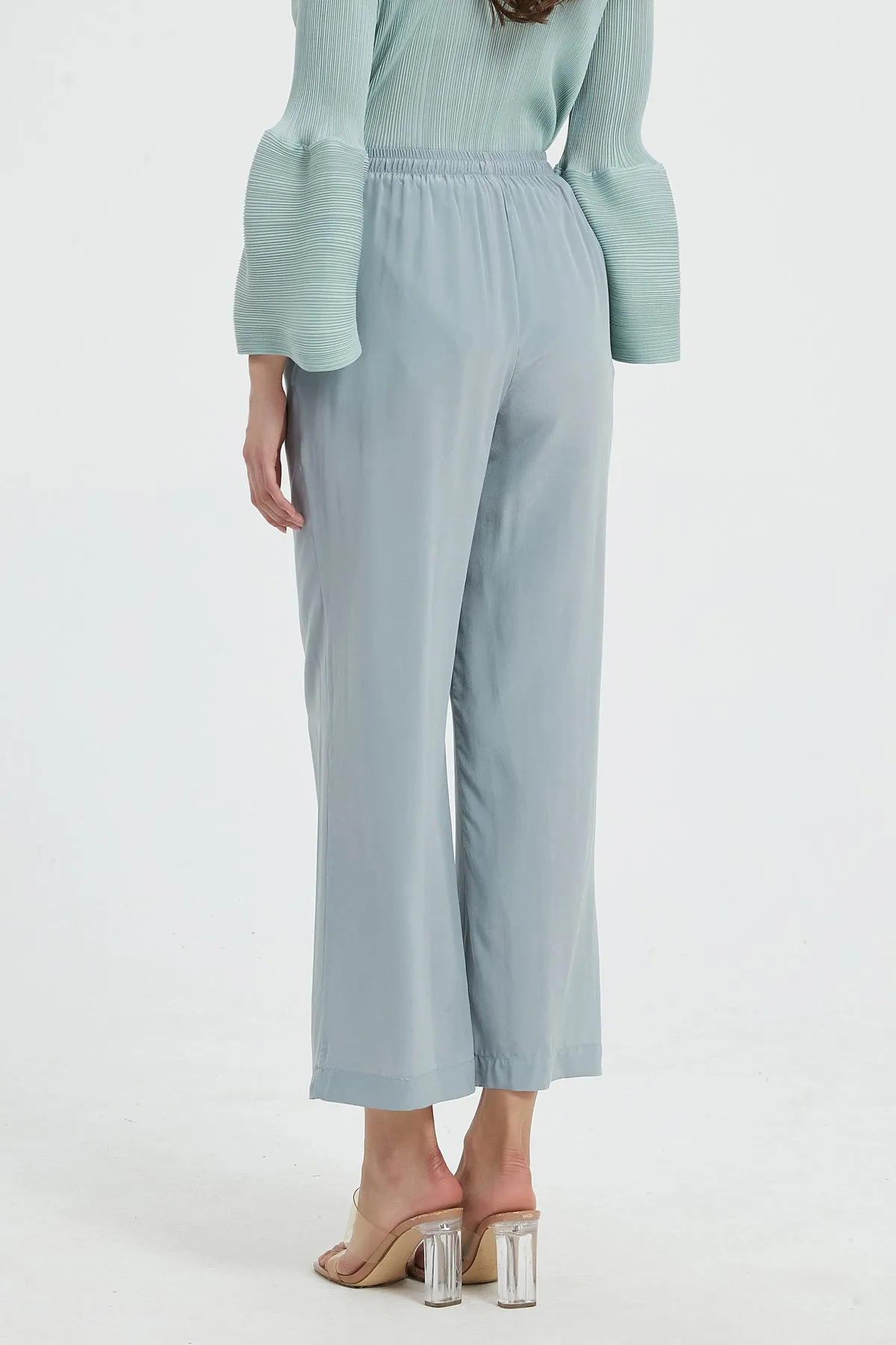 Faye Washable Silk Wide Leg Pants