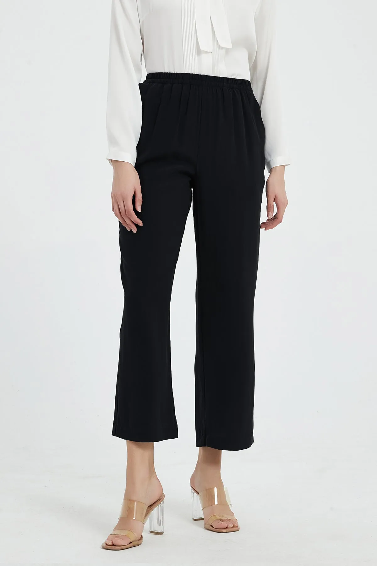 Faye Washable Silk Wide Leg Pants