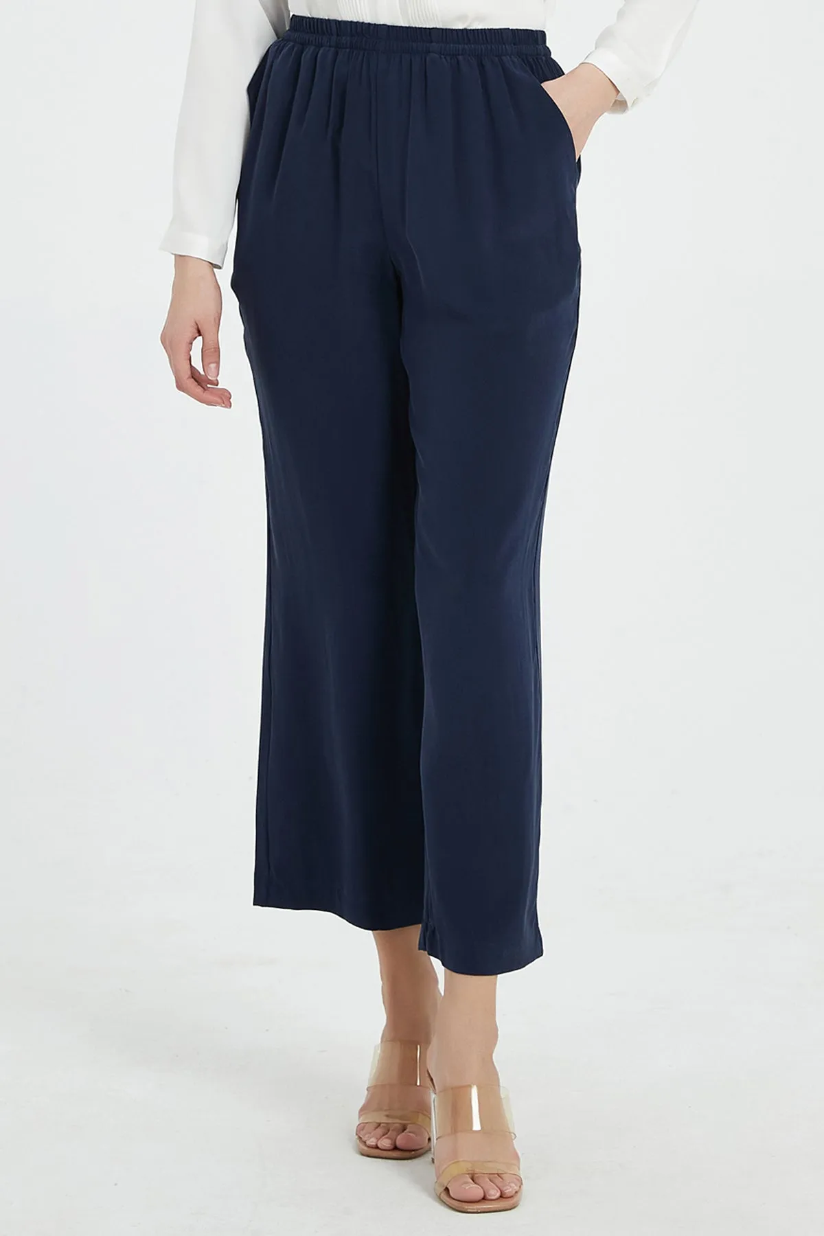 Faye Washable Silk Wide Leg Pants