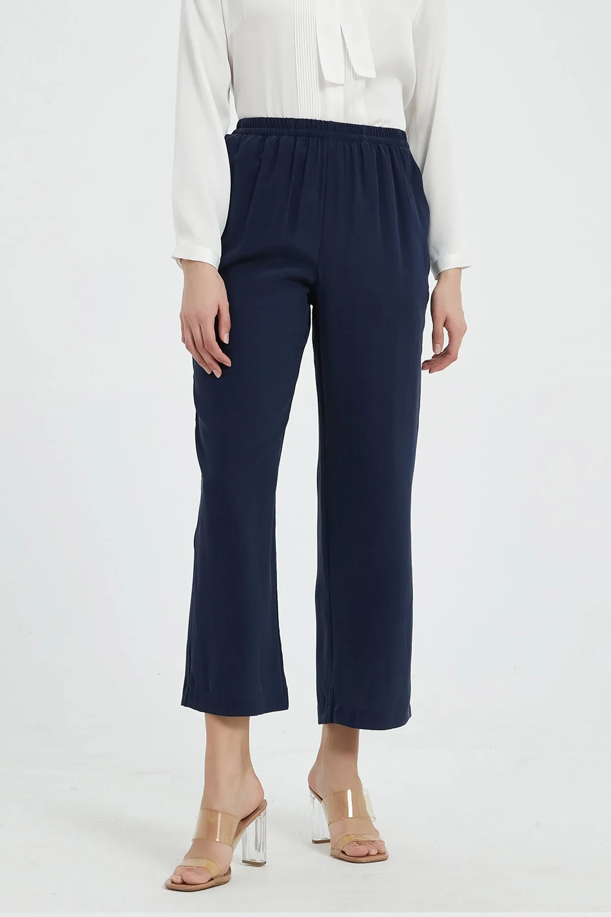 Faye Washable Silk Wide Leg Pants