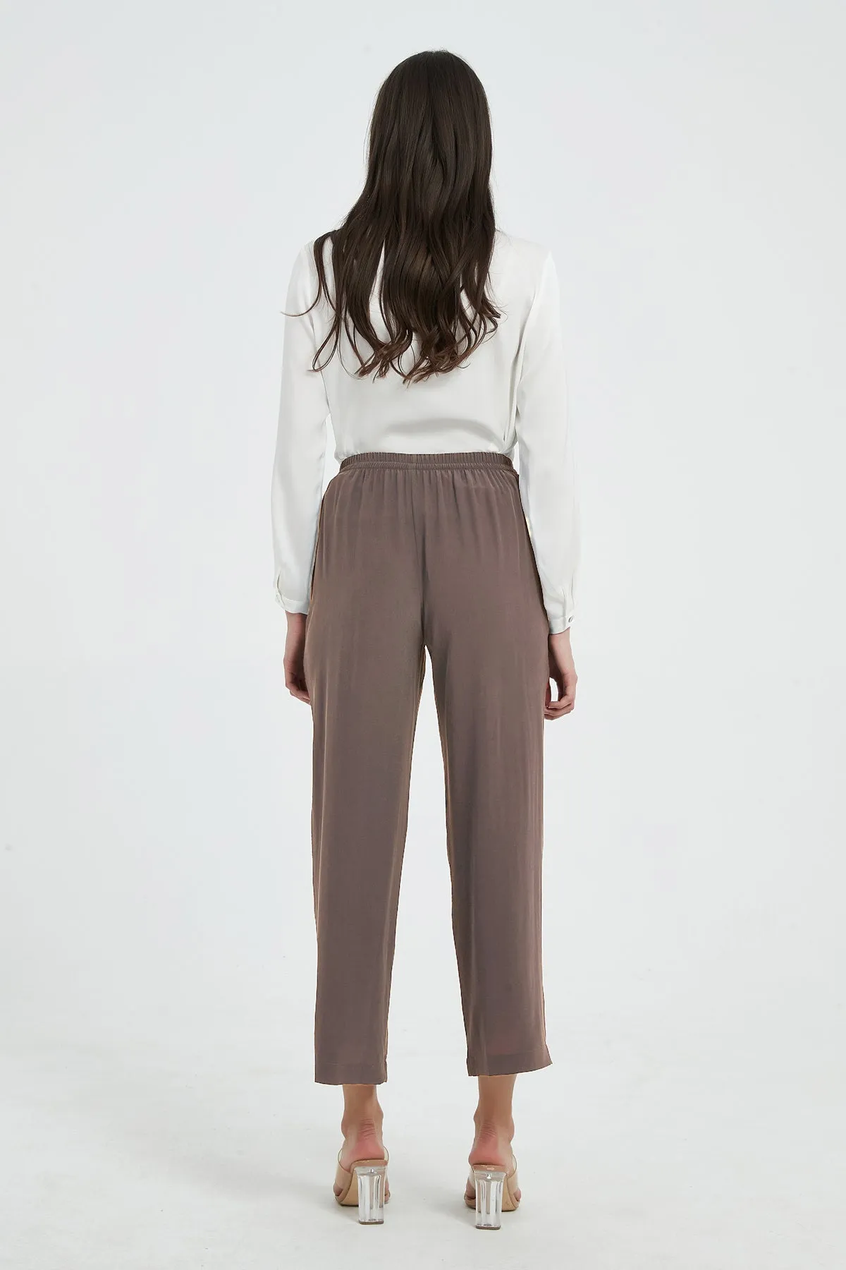 Faye Washable Silk Wide Leg Pants