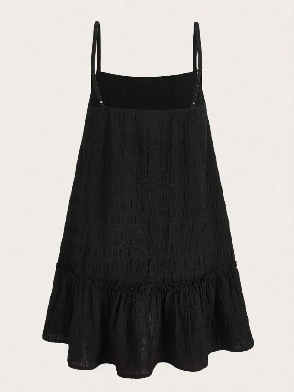 Floerns Women's Casual Swing Shift Dress Spaghetti Strap Flowy Loose Mini Cami Dress