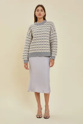Grey Chunky Knit Sweater
