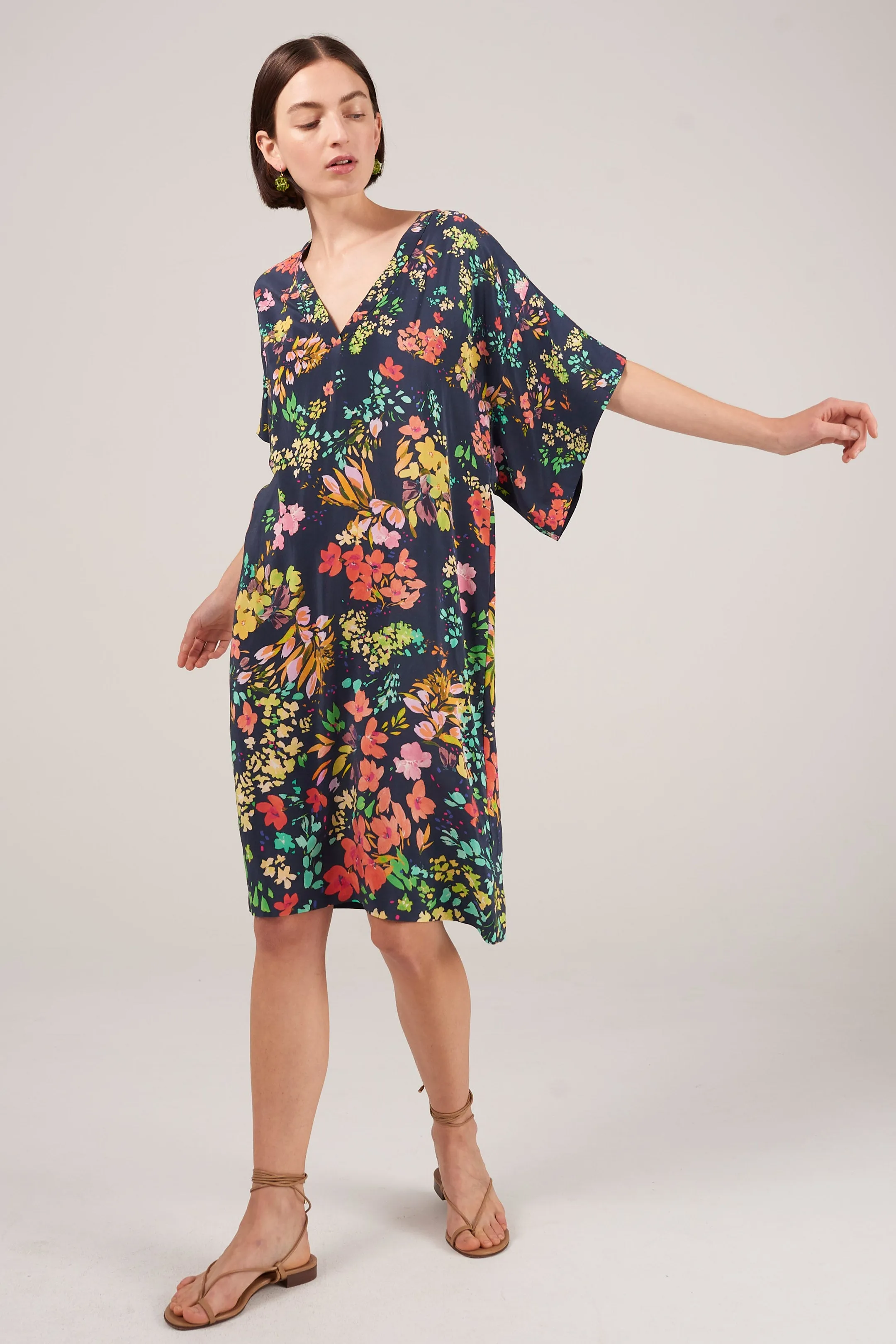 Ida Silk Shift  Dress