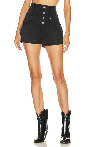 Isabel Marant Etoile Jovany Short in Black