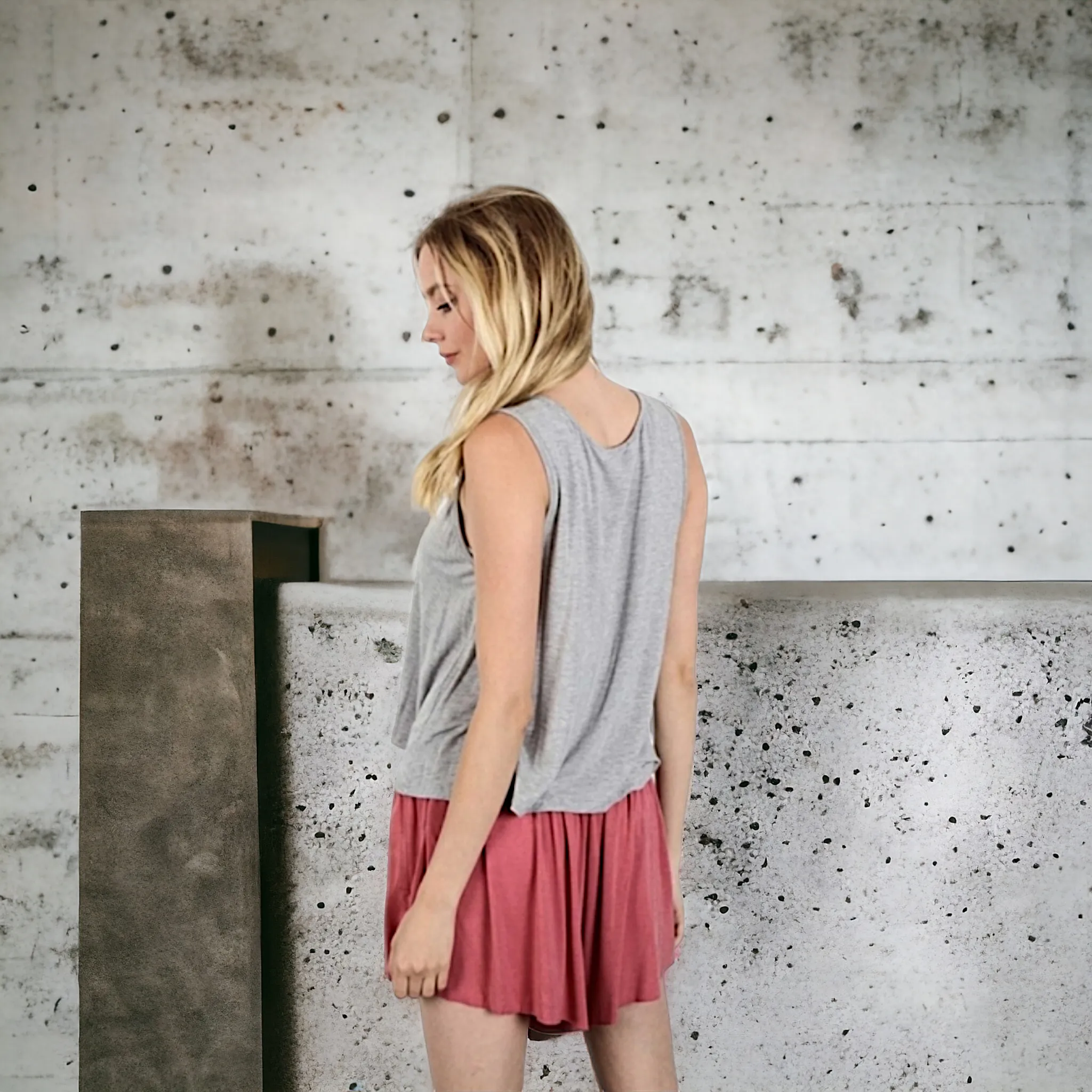 Jersey Button Front Tanks