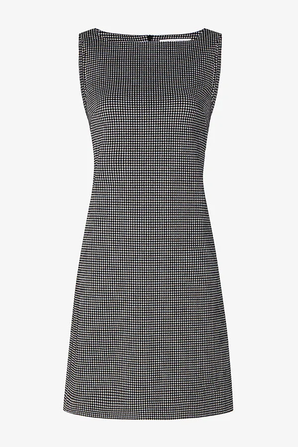 Joanie Shift Dress - Knit Suiting :: Classic Check