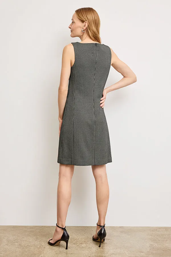 Joanie Shift Dress - Knit Suiting :: Classic Check