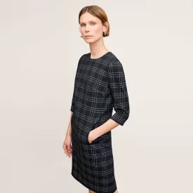 Lancia Travel Dress - Knit Suiting :: Plaid