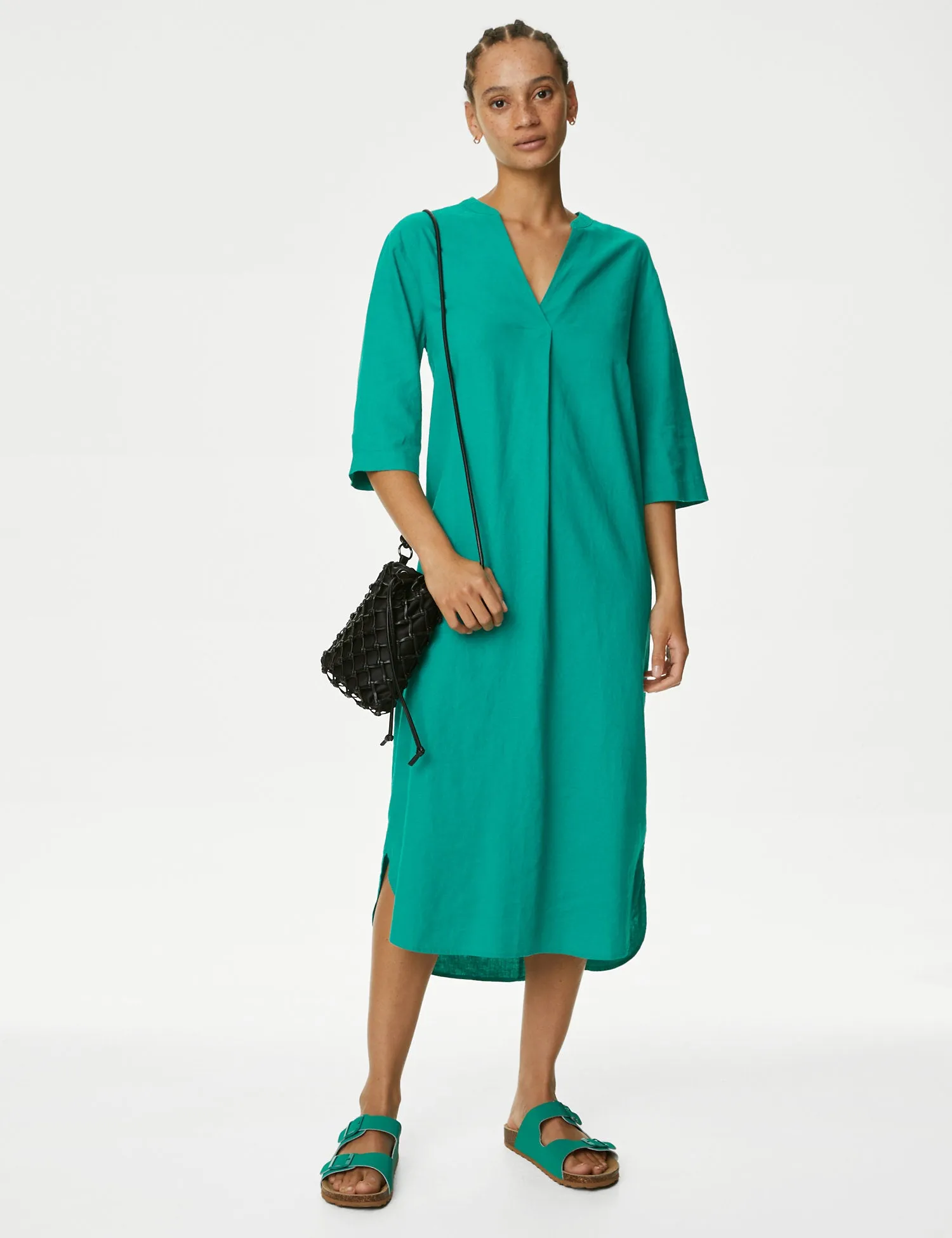 Linen Rich V-Neck Tunic