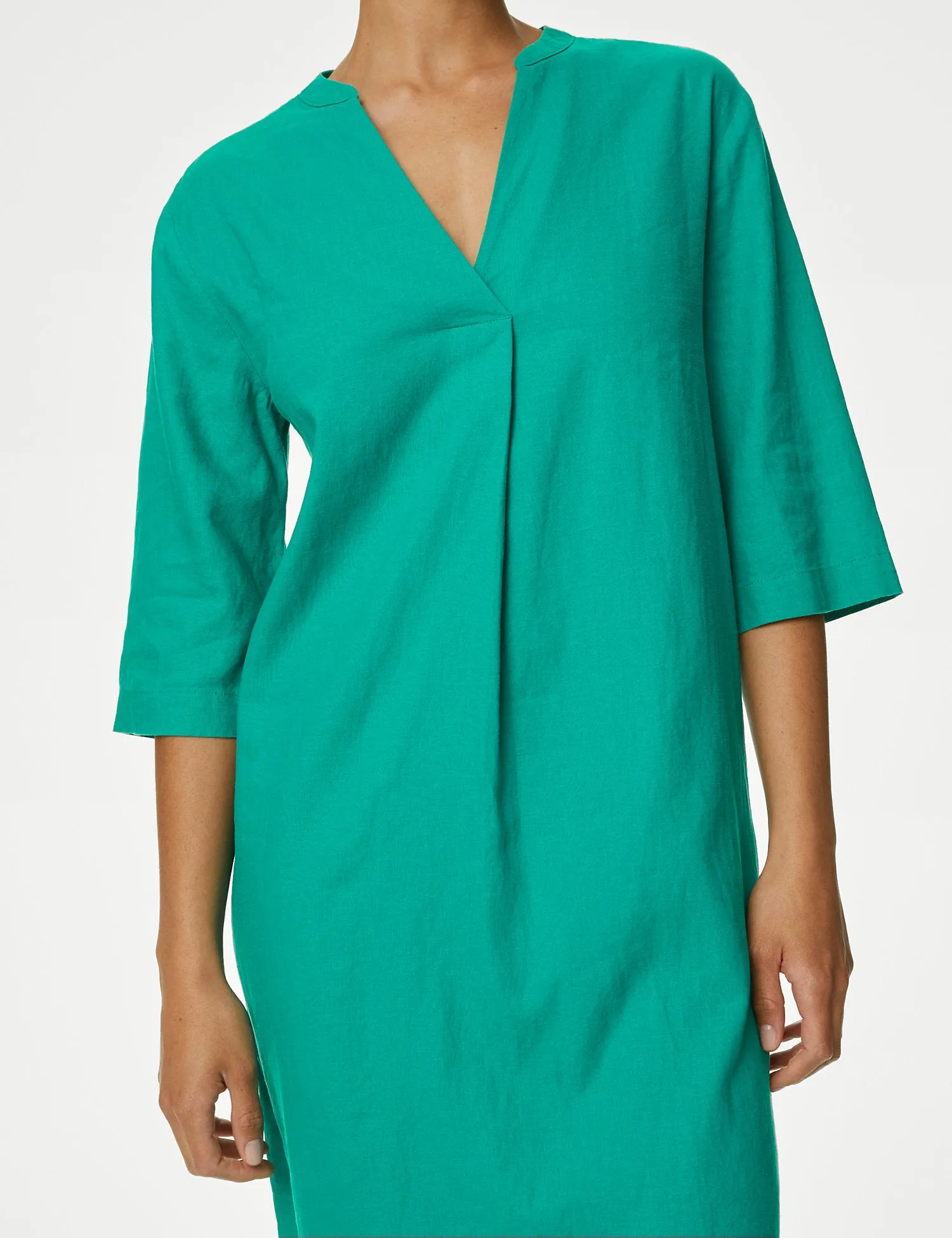 Linen Rich V-Neck Tunic