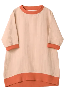 Long-Top 3/4 sleeve Sand