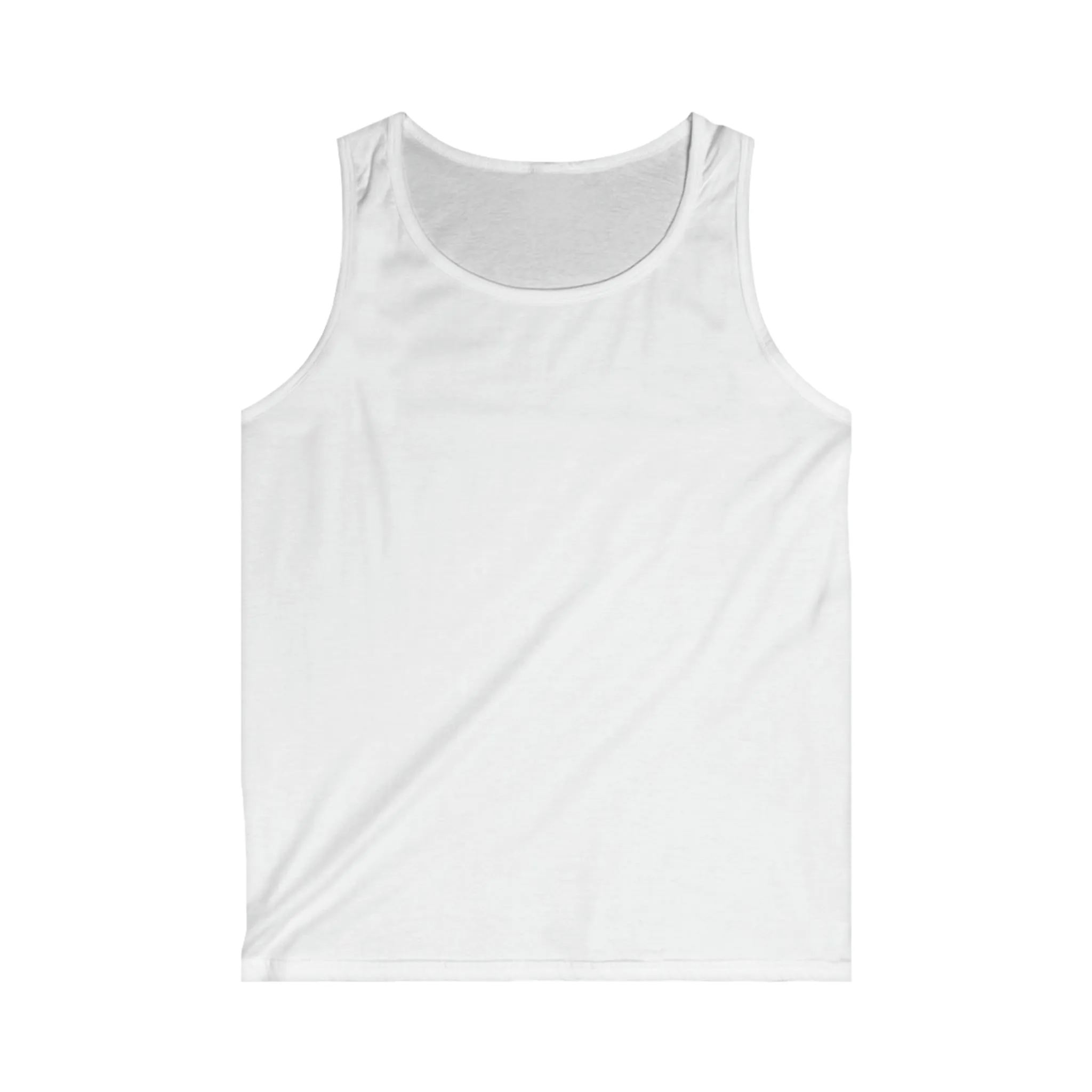 Men's White Softstyle Tank Top