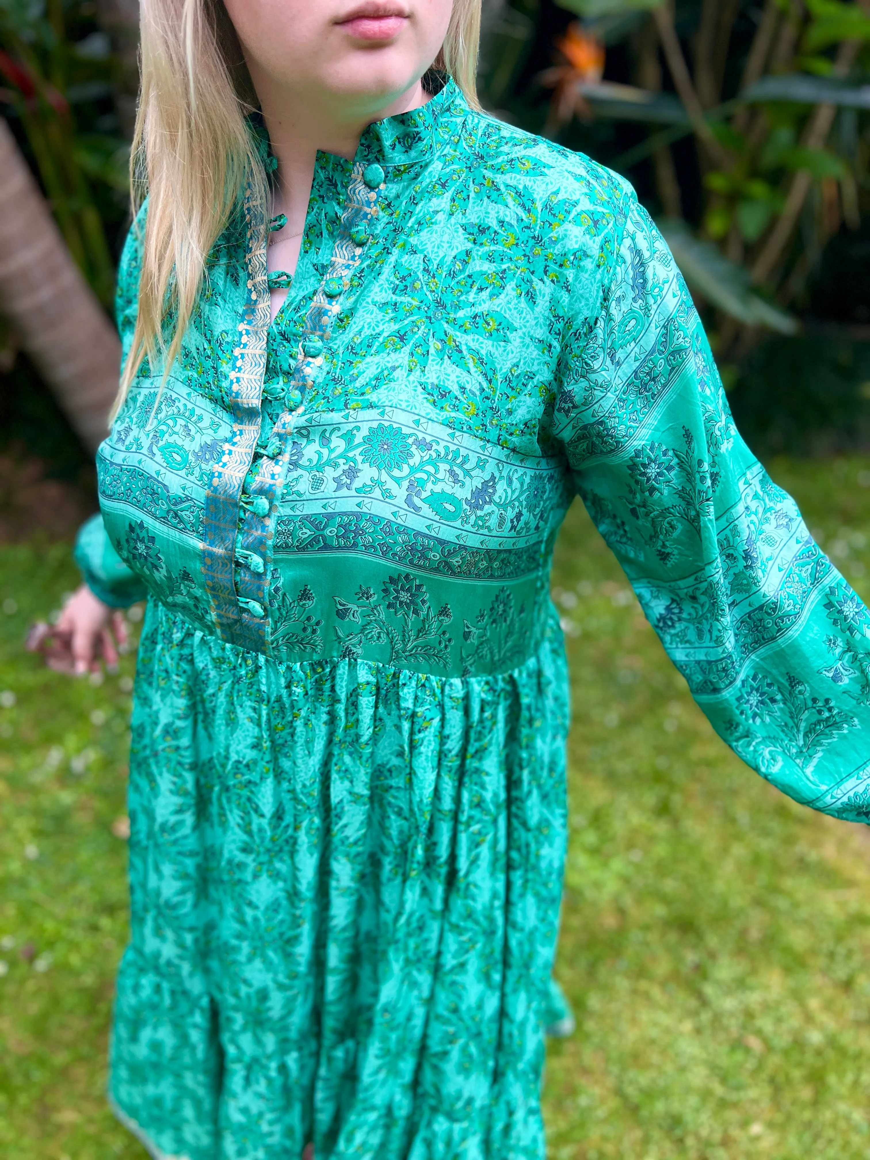 Moonlight Dress - Turquoise green (M)