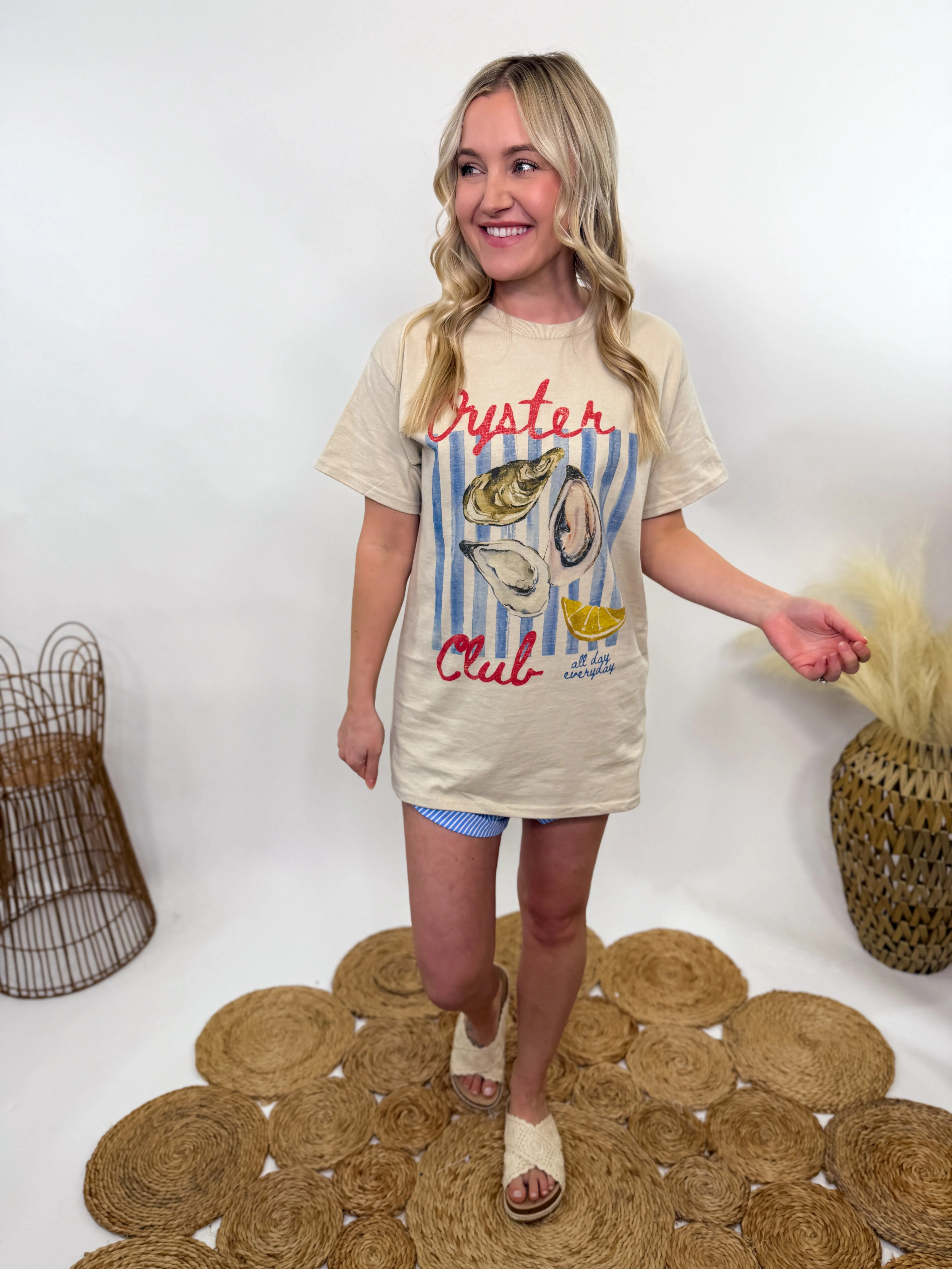 Oyster Club Oversized Graphic Tee