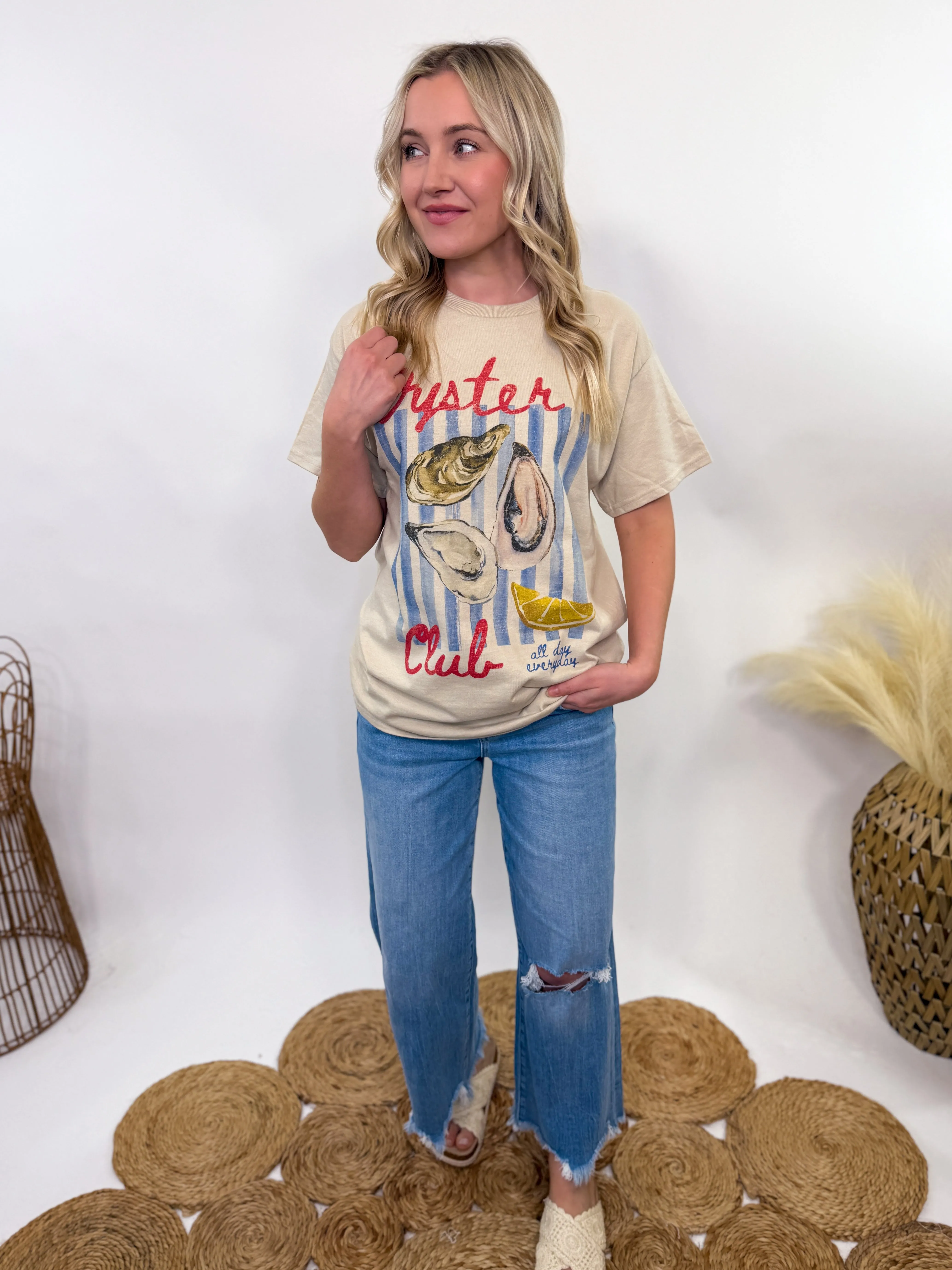 Oyster Club Oversized Graphic Tee