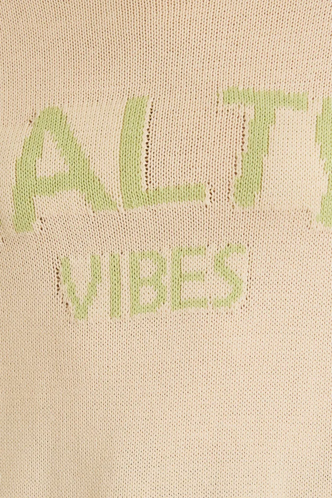 "SALTY VIBES" Lightweight Sweater - Cream