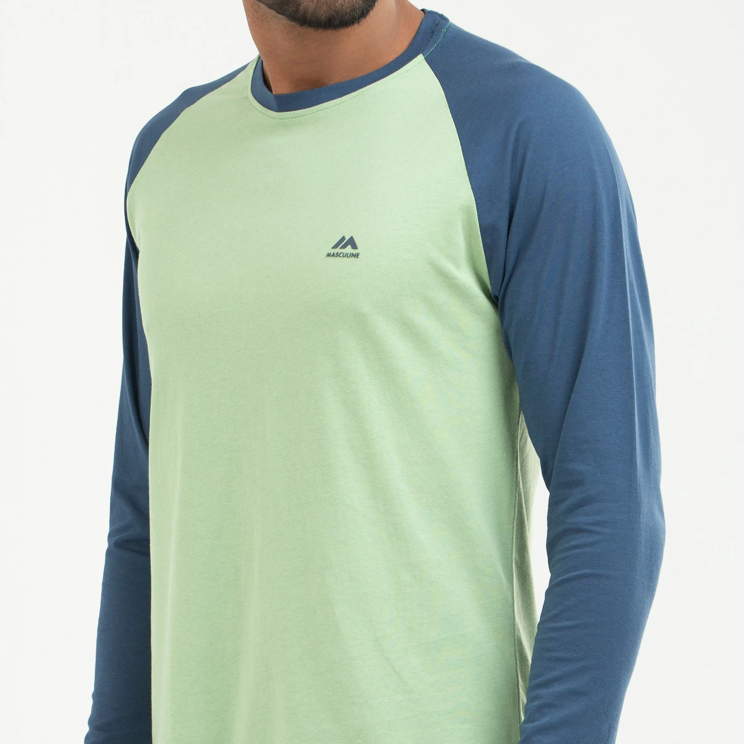 Raglan Long Sleeve T-shirt - Lime