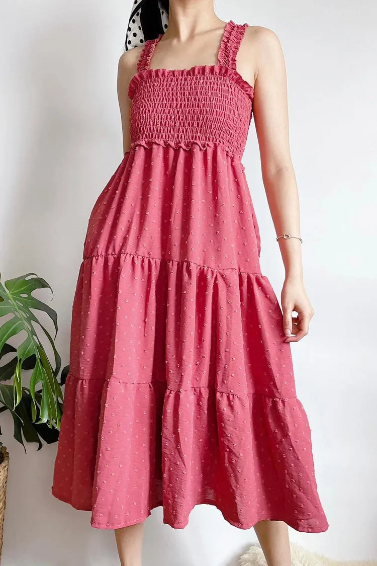 Rosa Shirred Maxi Dress