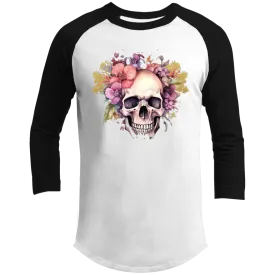 Skull a& Roses T200 3/4 Raglan Sleeve Shirt