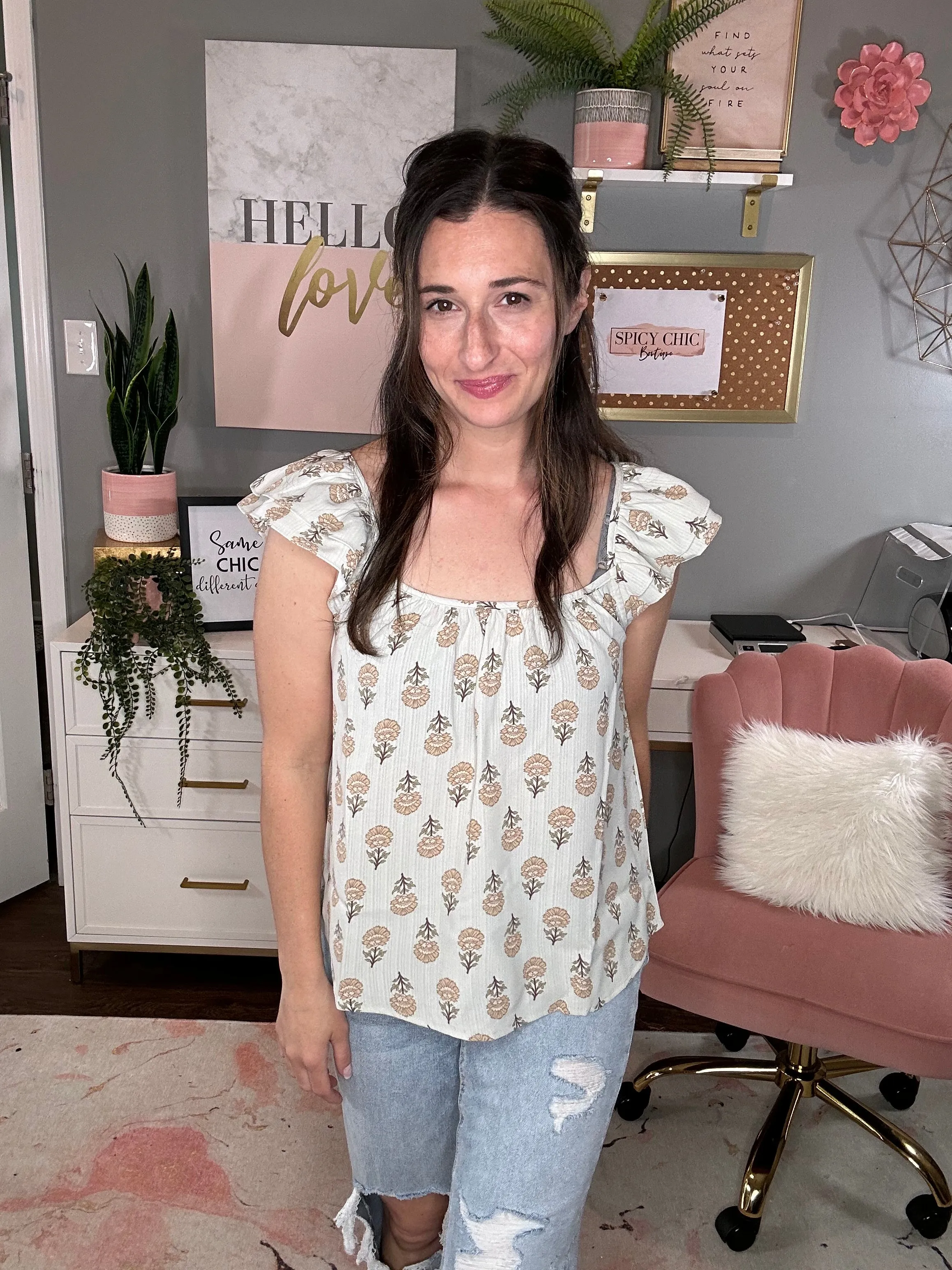 Soothes the Soul Flutter Sleeve Top
