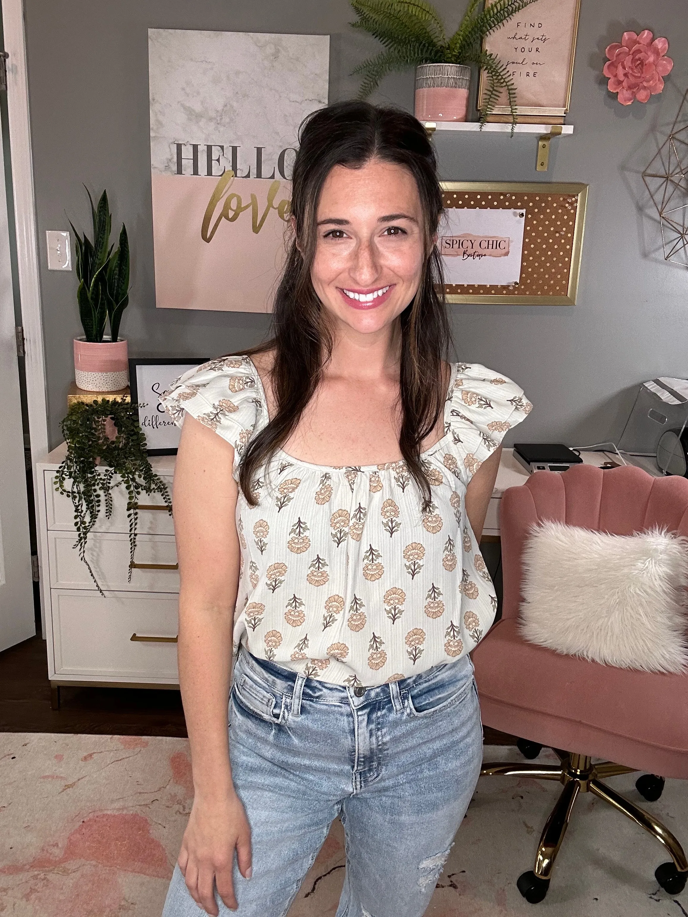 Soothes the Soul Flutter Sleeve Top