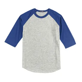 Sport Tek Youth Colorblock Raglan Baseball T-Shirt
