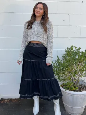 Top Tier Midi Skirt